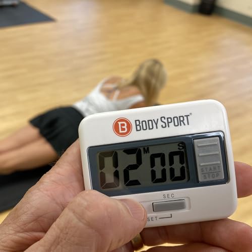 Digital Timer Stopwatch for Fitness & Exercise - Battery Operated
