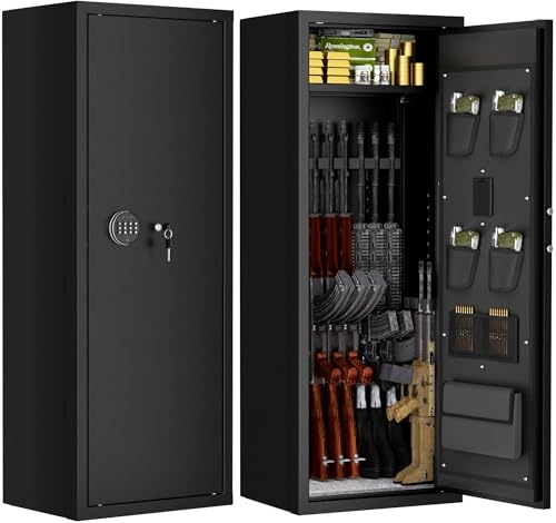 Digital Gun Safe for 12-15 Rifles & Pistols - 20" W - Black