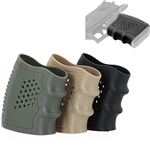 Glock Rubber Grip Sleeve with Ventilated Design - 3 Pcs, 3 Colors