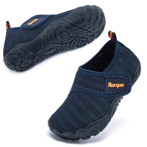 Toddler Water Shoes - Quick-Dry Lightweight Swim Shoes - Navy/Orange
