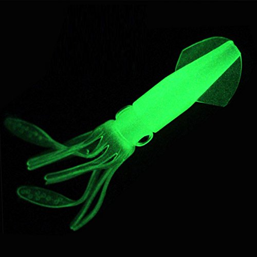 Luminous Octopus Trolling Fishing Lures - 4.13 Inch, Glow in the Dark, 5pcs