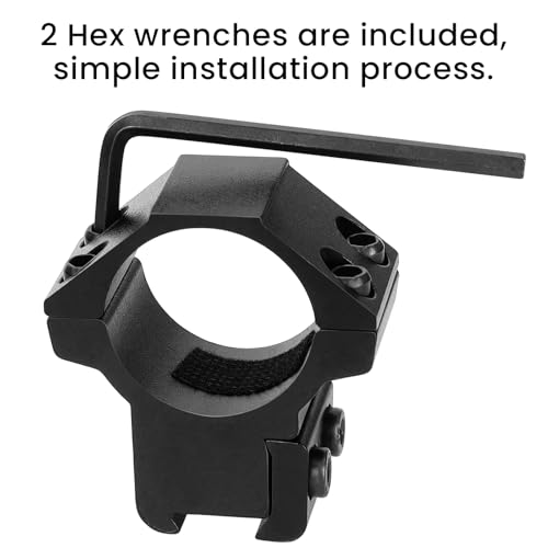 1 Inch Medium Profile Dovetail Scope Rings Set - 2 Pcs