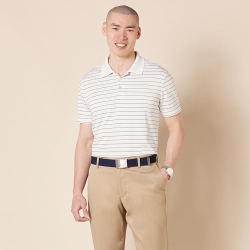 Men's Stretch Web Golf Belt with Tactical Plaque Buckle - Navy, XXX-Large