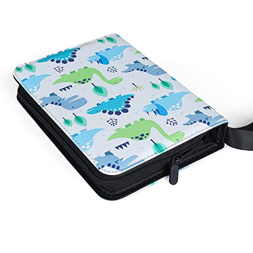 Dinosaur Pattern 4-Pocket Trading Card Binder for 400 Cards