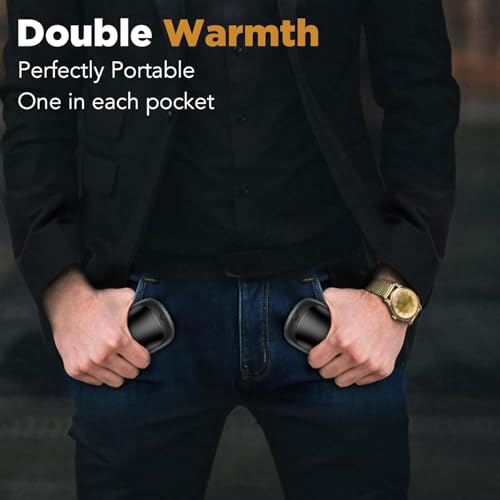 Rechargeable Hand Warmers - 2 Pack Portable Electric Heaters