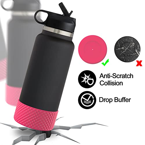 Silicone Water Bottle Boot for Stanley Tumbler 20-40oz - Pink