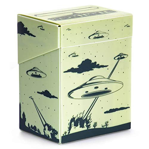 Big Box Card Deck Box with Divider - Light Green - UFO