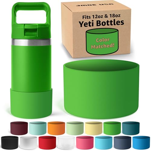 Silicone Boot for Yeti Rambler Jr 12oz & 18oz Bottles - Canopy Green