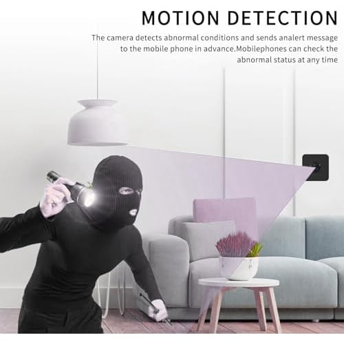 HD Hidden Camera, Wireless Mini spy Camera for Office & Home Security Small Hidden Camera with Night Vision Compatible with Android & iOS