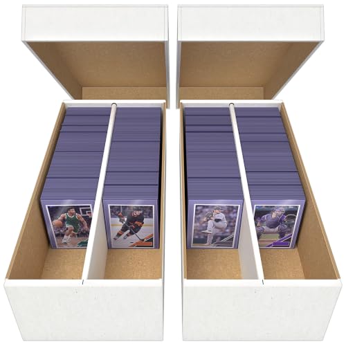 Woodhaven 2-Pack Card & Shoe Storage Boxes, Holds 1600 Cards, Made in USA