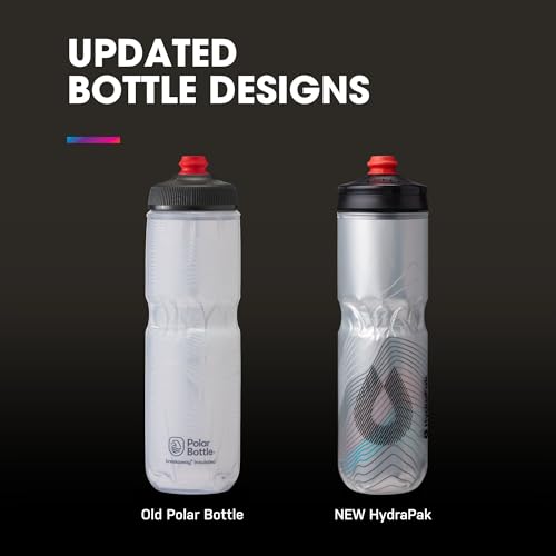 Insulated Bike Water Bottle - 24oz, Ascent Black - High Flow & Leakproof
