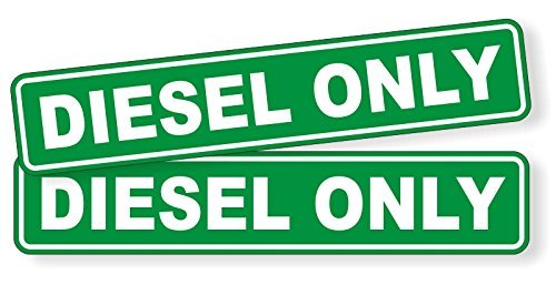 Diesel Fuel Decals & Stickers - Pair for Gas Cans
