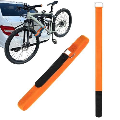 30-inch Bicycle Wheel Stabilizer Straps with Metal Buckle - Orange