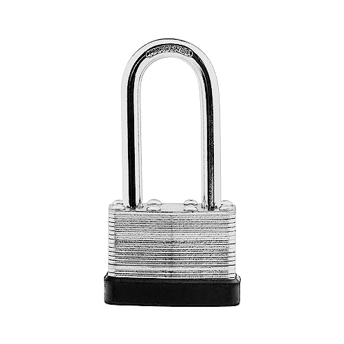 8-Pack Keyed Alike Laminated Steel Padlocks Keys, 1-3/4" Wide, Heavy Duty Long Pad Lock Set with Same Keys