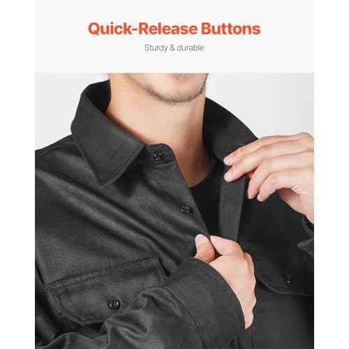 VEVOR mens Flame Resistant Welding Jacket