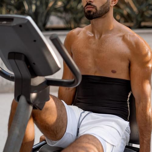 Waist Trimmer for Men Sauna Belt - Neoprene-Free, X-Large Blue