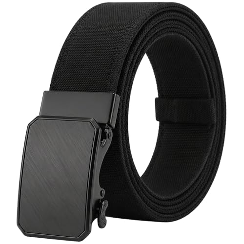 KingMoore 1.5-Inch Heavy Duty Dual Layer Tactical Gun Belt for Men, Black, Fits Waist Up to 40"