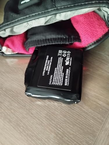 7.4V 5000mAh Rechargeable Battery Pack for Heated Apparel – Replacement for Gloves, Vests, Jackets, Socks, and More