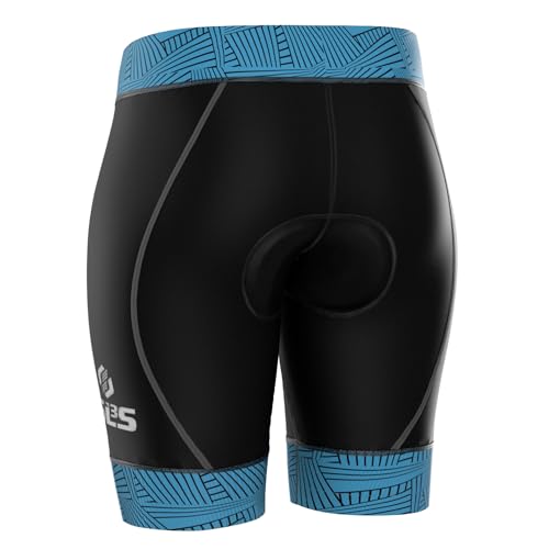 SLS3 Women's Triathlon Shorts Small Lucy Blue - Comfortable Swim, Bike & Run