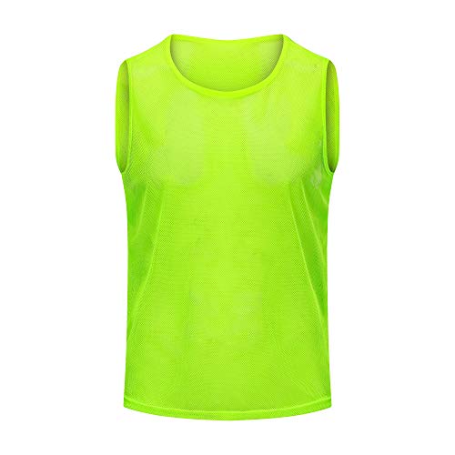 Lightweight Soccer Scrimmage Vests for Kids & Adults - Mesh Training Jerseys