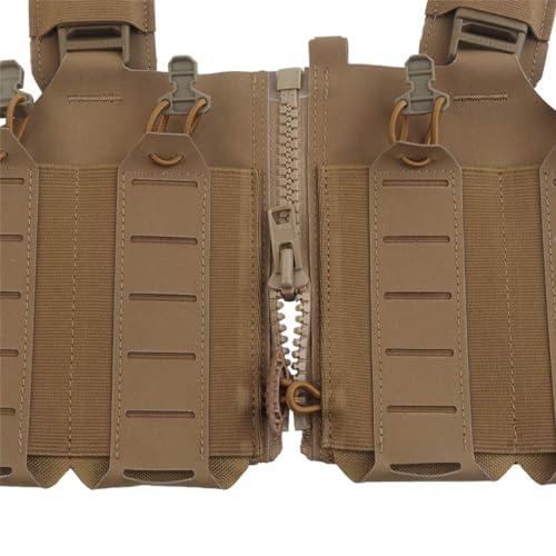 Lightweight MOLLE Tactical Chest Rig - Camo, One Size