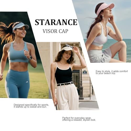 STARANCE Unisex Sun Visor Cap Mint Green - Men Women Summer Sun Hat