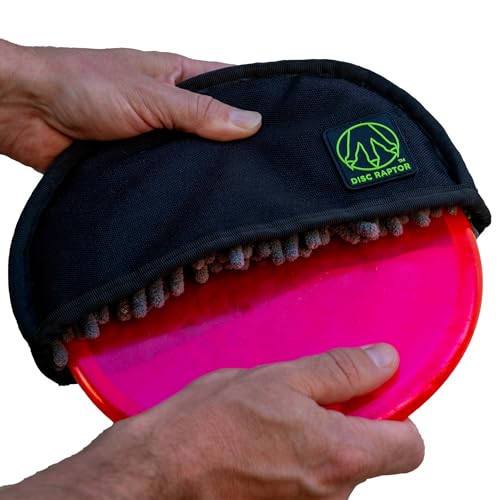 Disc Raptor Obsidian Gray Disc Golf Cleaning Tool - Dual Microfiber & Turf Spine