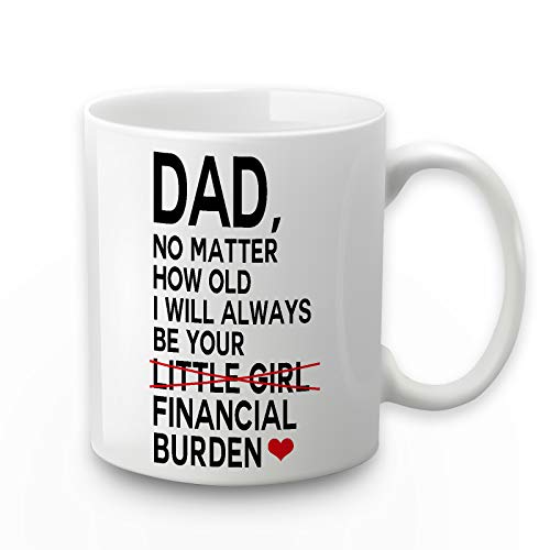 Financial Burden Mug - 11 Ounce Coffee Mug Gift for Dad