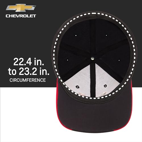Chevrolet Baseball Cap - Black One Size Cotton Hat, Officially Licensed