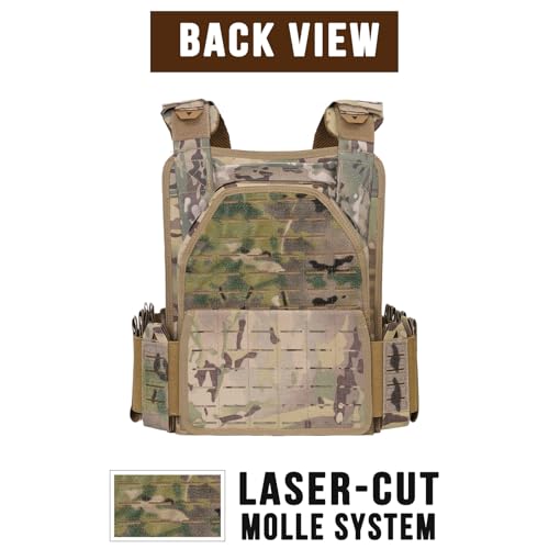 Tactical Molle Vest for Men - Lightweight 1000D Nylon Fabric
