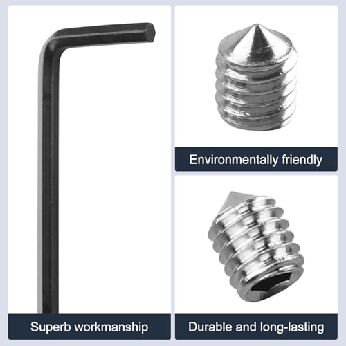 Handle Set Screw Package with Wrench for Anderson Storm Door Replacement Parts, for Andersen 1990 to 1999 Inswing Outswing Hinged Patio Doors, Fits for 400 Series Frenchwood Patio Doors