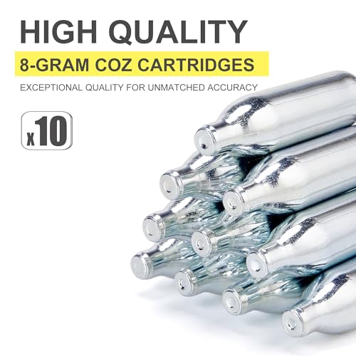 8G CO2 Cartridges - Non-Threaded High-Grade Cylinder - 10 Pack