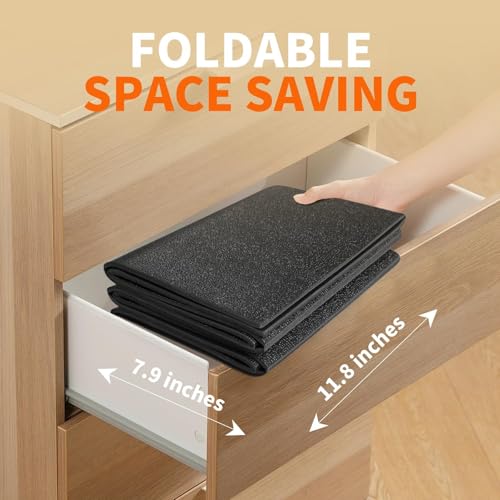 Foldable Treadmill Mat - 55.2" x 23.6" x 0.16" - Heavy-Duty Floor Protection