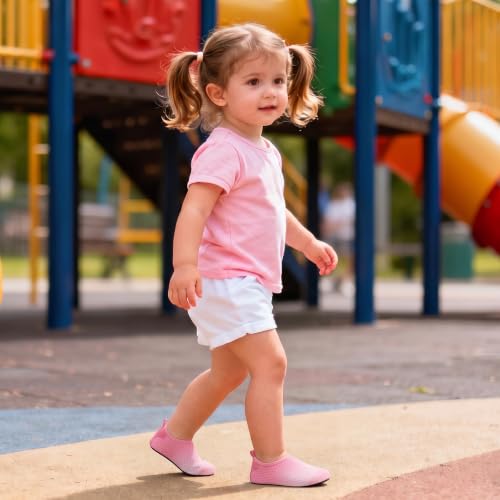 Kids Water Shoes Toddler Aqua Socks Pink Gradient Non-Slip Rubber Sole - Little Kid