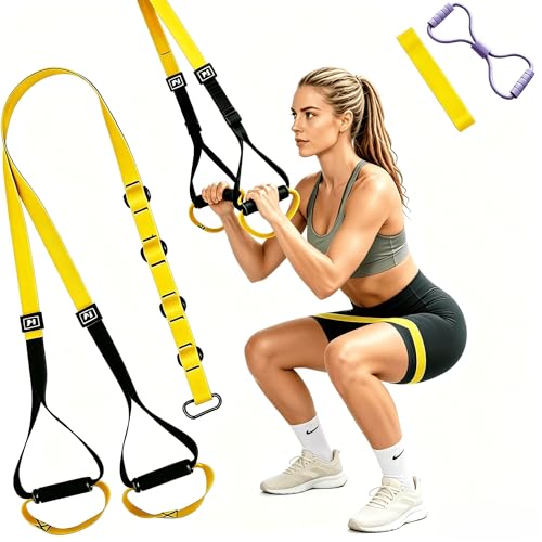 Adjustable Suspension Training Straps Set - Full-Body Home Workout