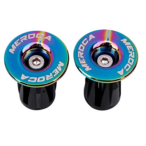 Aluminum Bike Handlebar End Plugs - Expanding Caps - Black