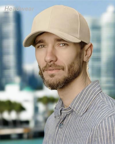 Artexia Beige Baseball Cap for Men & Women 100% Cotton Cooling Hat