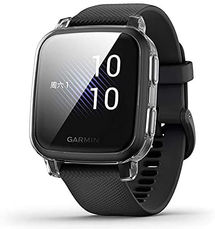 Garmin Venu Sq Screen Protector Case - 3-Pack Clear TPU Bumper Cover