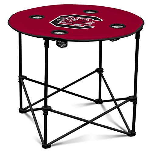 South Carolina Gamecocks Portable Tailgating Table with Foldable Legs & Cup Holders