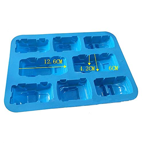 MoldFun Car Silicone Mold for Baking, Ice Cubes, Soap, Bath Bombs - Large 12.6" x 9.5"