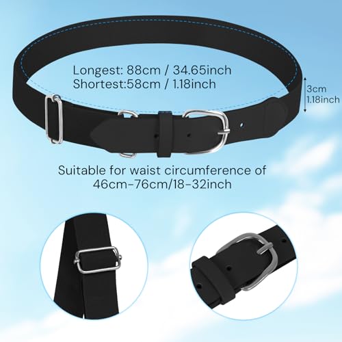 Youth Baseball Socks and Elastic Waist Belt Set - Black