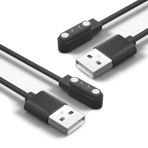 Magnetic Charger Cable for Monster Aria Headphones - 2 Pack Black & White