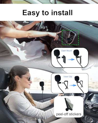 Car Microphone with 2.5mm Adapter - Omnidirectional, 3m Cable