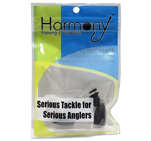 Harmony Fishing Tungsten Flipping Weights 1/2 oz 4-Pack Chip-Proof Coated