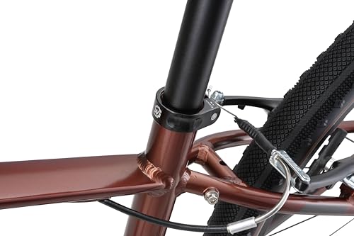 Lightweight Aluminum Bike Seatpost Clamp - 34.9mm Black
