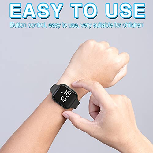 Non-Bluetooth Kids Fitness Tracker Watch - Square Blue