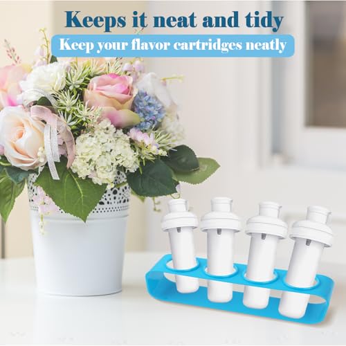 2-Pack Cirkul Flavor Cartridge Holders - Blue Acrylic Storage