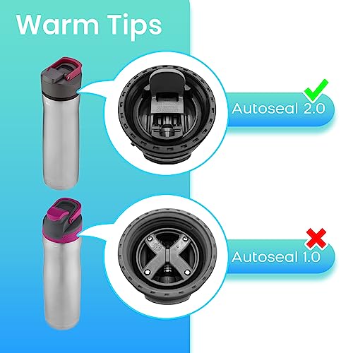 Replacement Gaskets for Contigo Cortland 2.0 Water Bottles - 4 Pack