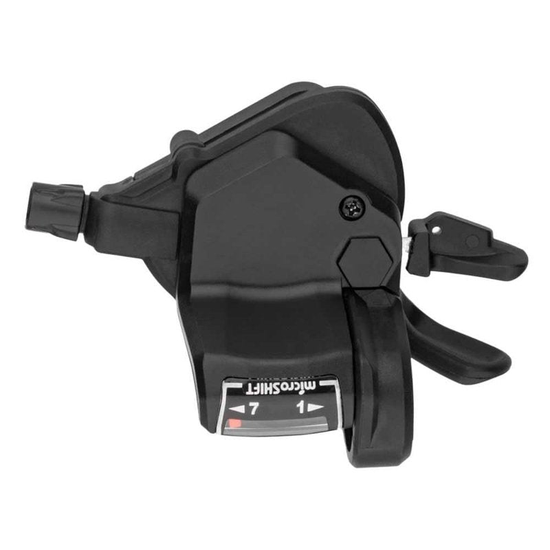 Microshift Mezzo Right Thumb-Tap Shifter, 7-Speed, Optical Gear Indicator, Shimano Compatible