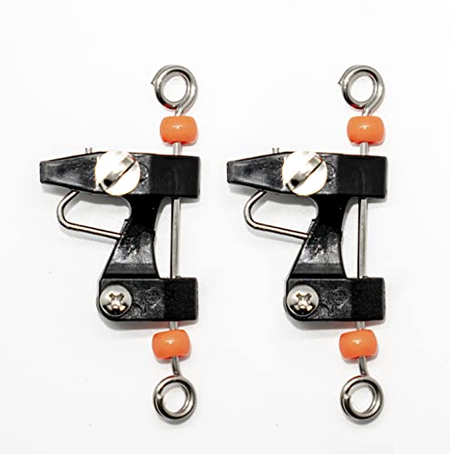 Red Bead Outrigger Release Clips Set of 2 Adjustable Stainless Steel for Boating